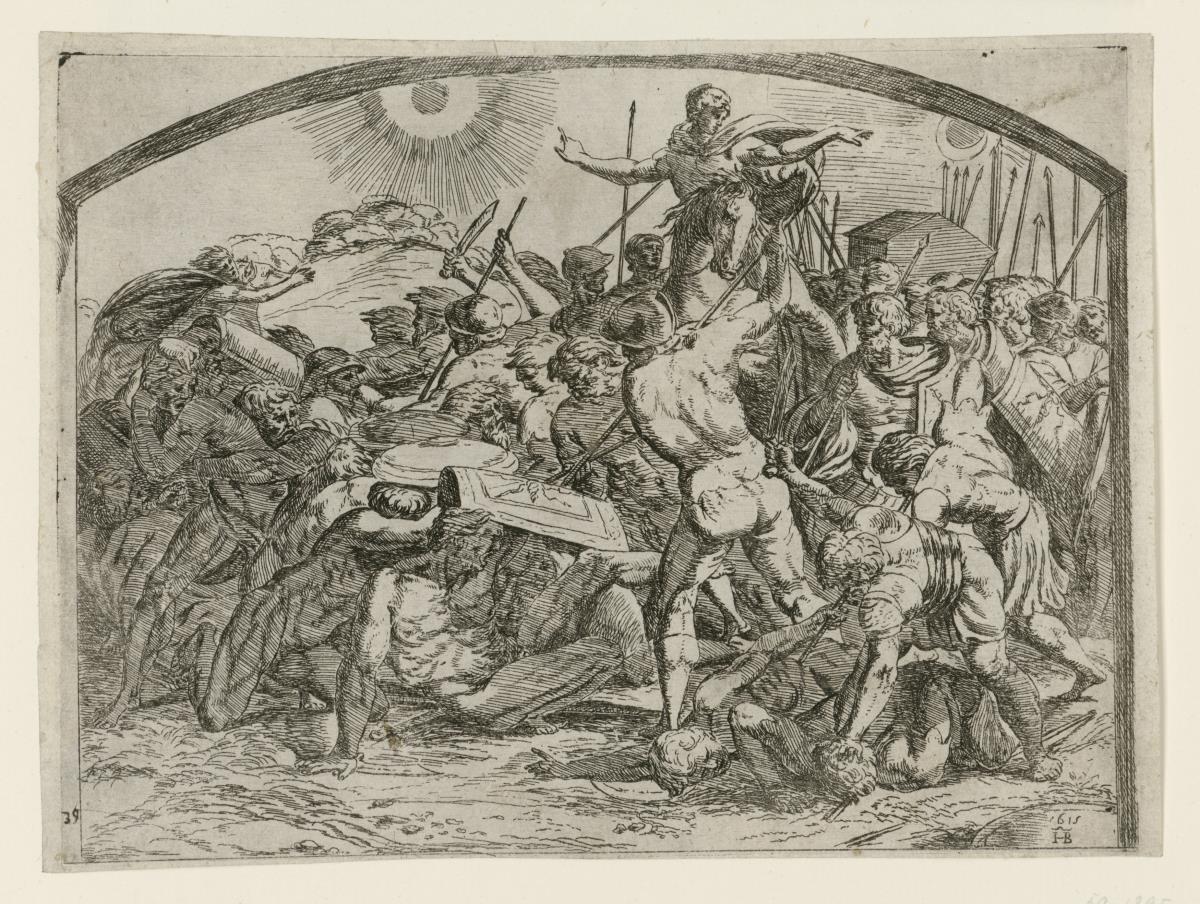 Josua hält Sonne und Mond an
