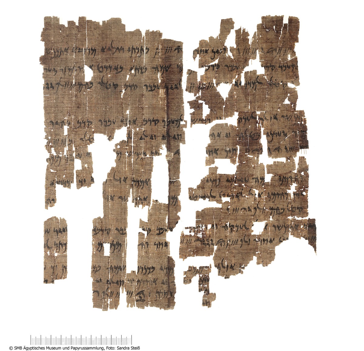 Aramäischer Papyrus mit der aramäischen Version der Behistun-Inschrift Dareios’ I.