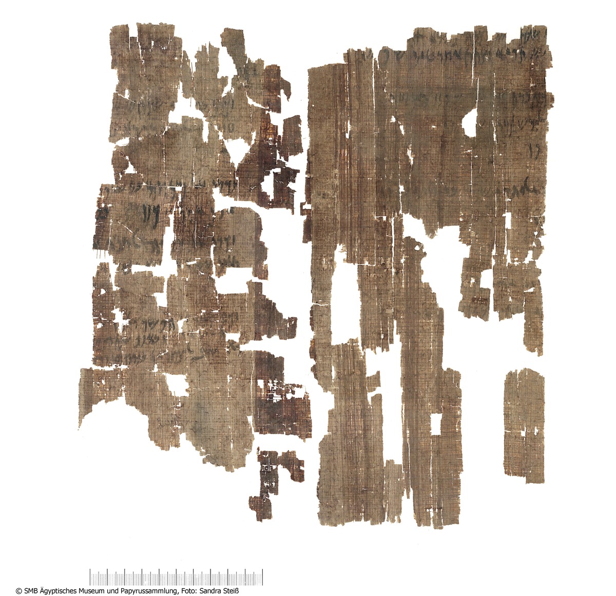 Aramäischer Papyrus mit der aramäischen Version der Behistun-Inschrift Dareios’ I.