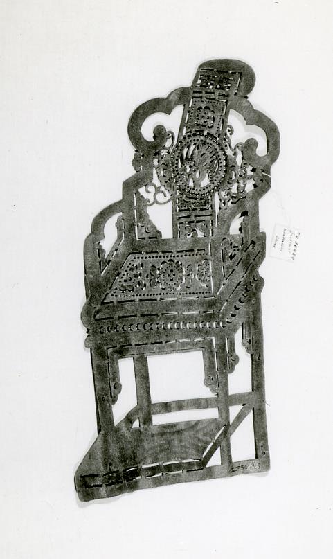 "Prunkstuhl" 皮影戲用具 椅子