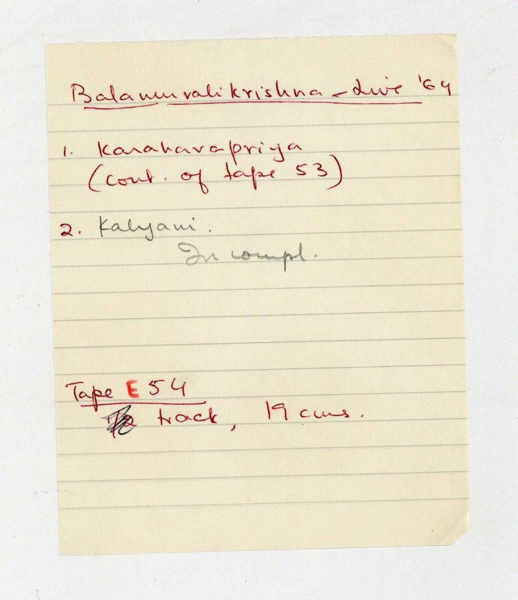 Balamuralikrishna. M (Live), Part III