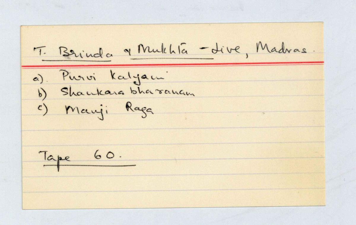 T. Brinda & Mukhta (Live), Part I