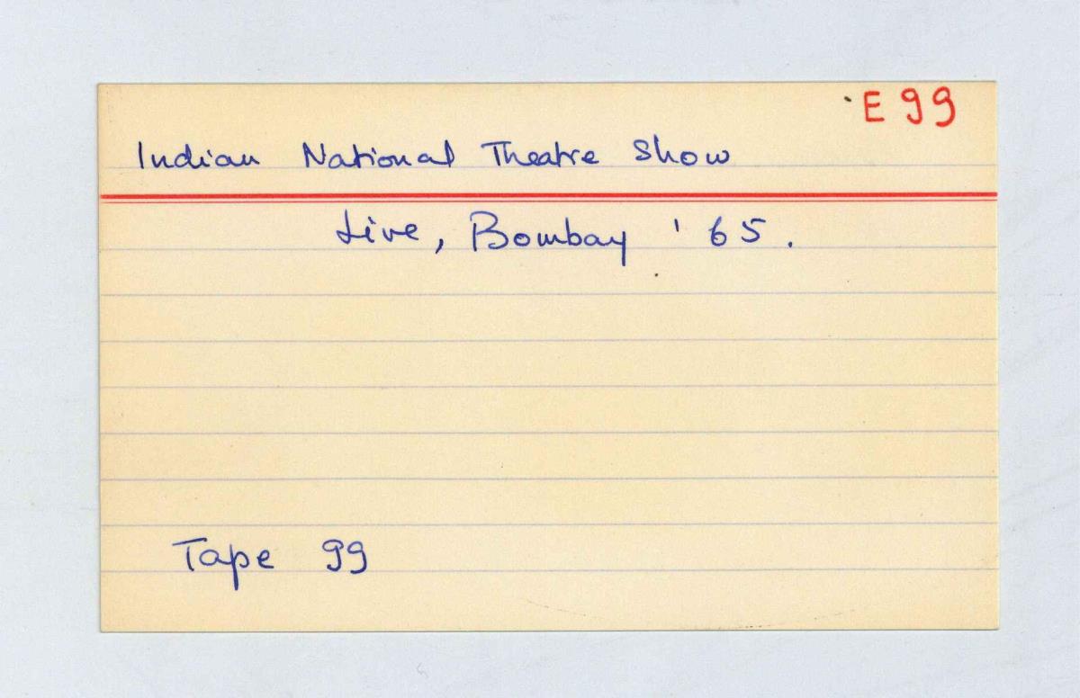 Indian National Theatre Show  (Live) - Part I