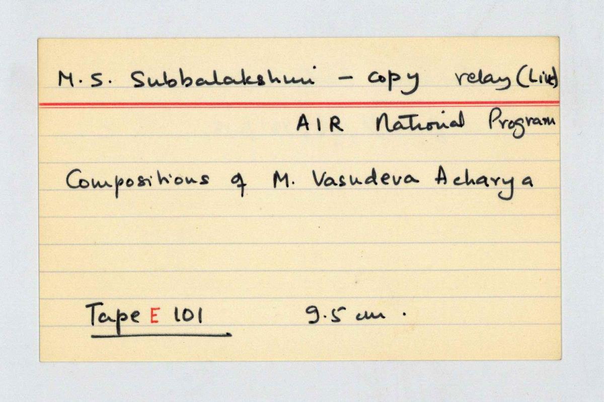 M.S. Subbalakshmi - Live