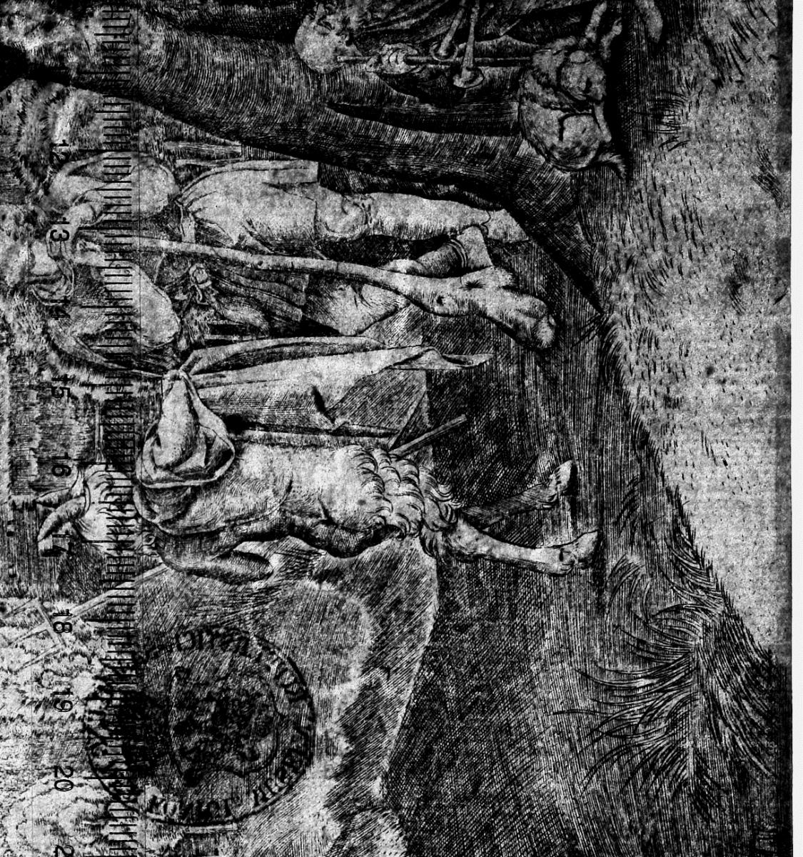 Landschaft mit Hirten und Satyr