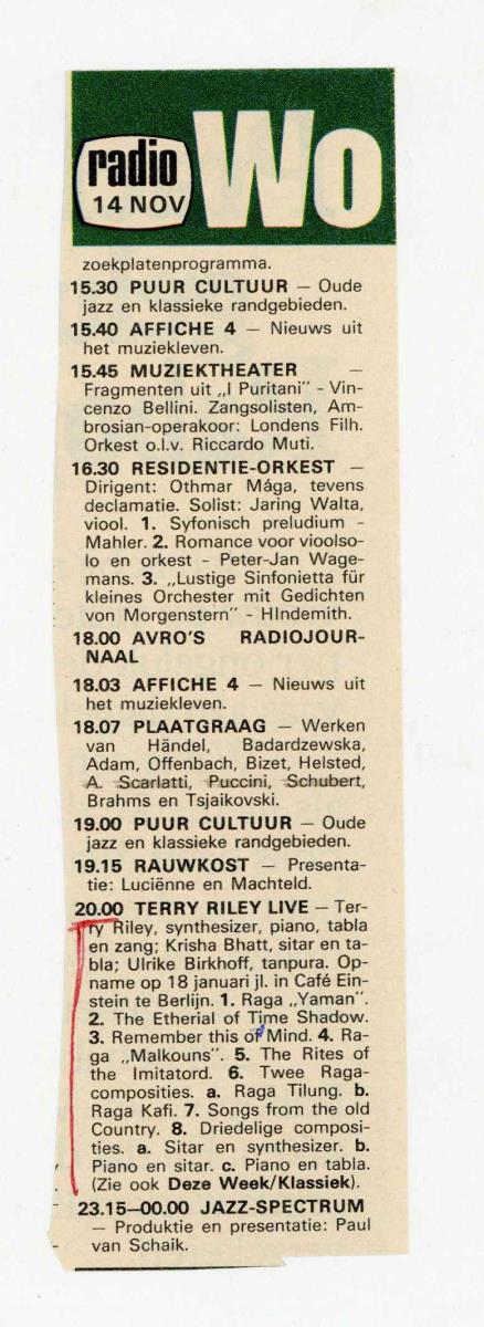 Terry Riley (Radio Show)