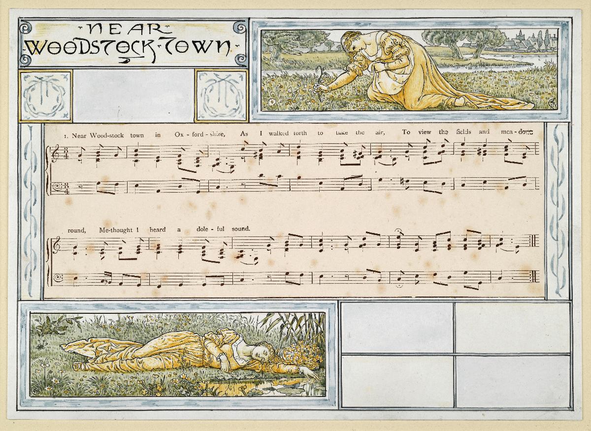 Entwurf zu Pan-Pipes A Book of Old Songs, Near Woodstock Town