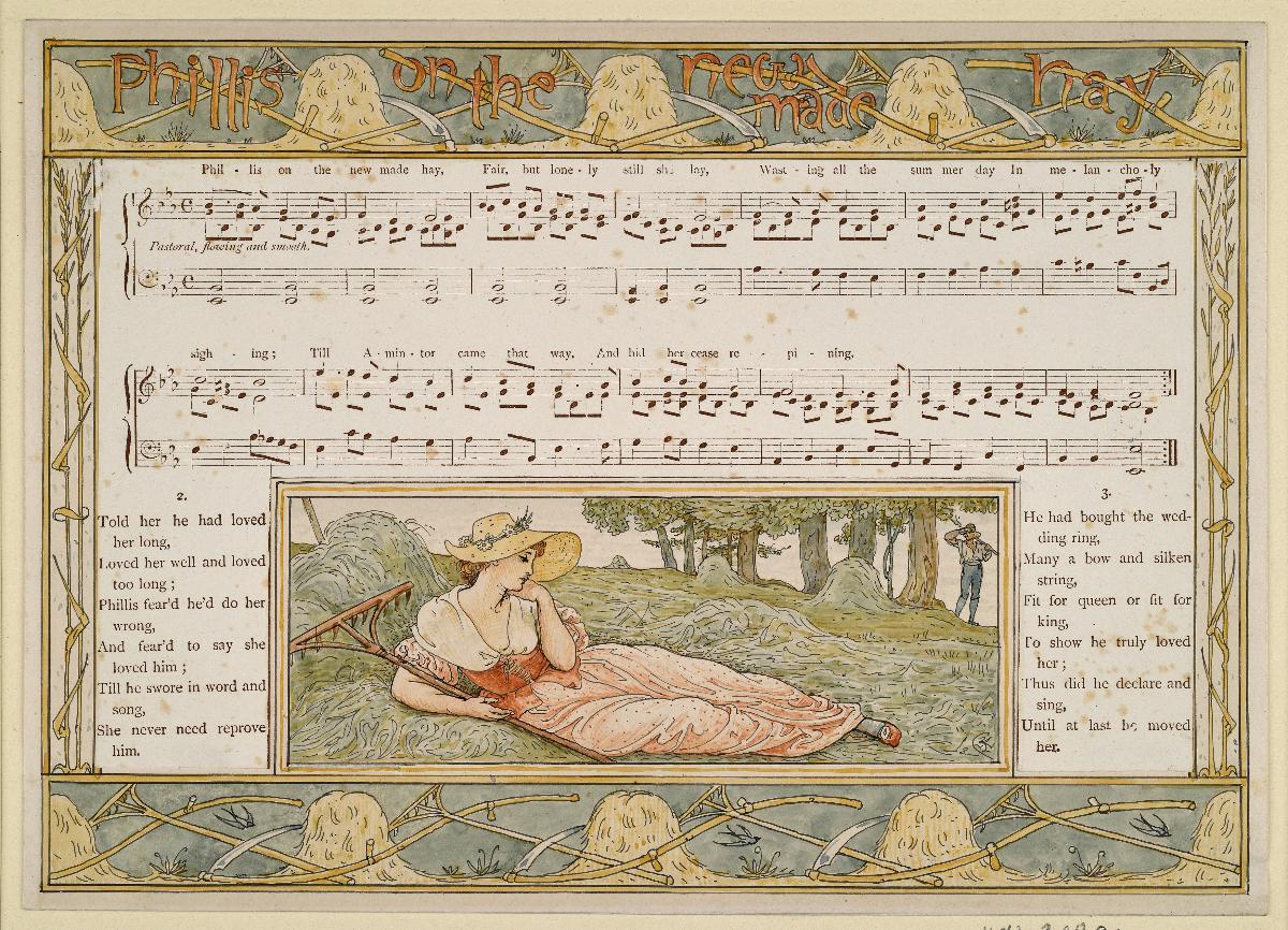 Entwurf zu Pan-Pipes A Book of Old Songs, Phillis On the New Made Hay