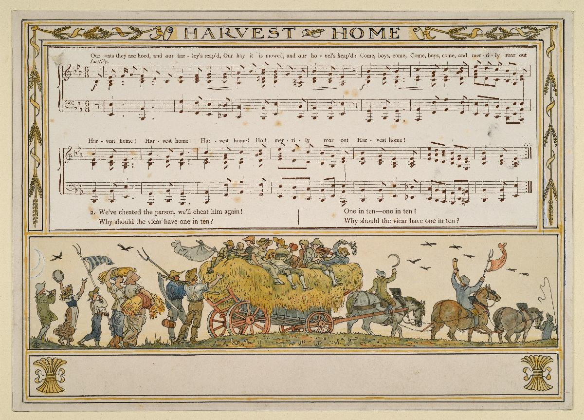 Entwurf zu Pan-Pipes A Book of Old Songs, Harvest Home