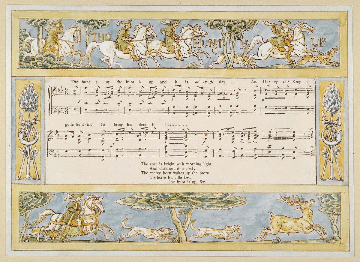 Entwurf zu Pan-Pipes A Book of Old Songs, The Hunt Is Up