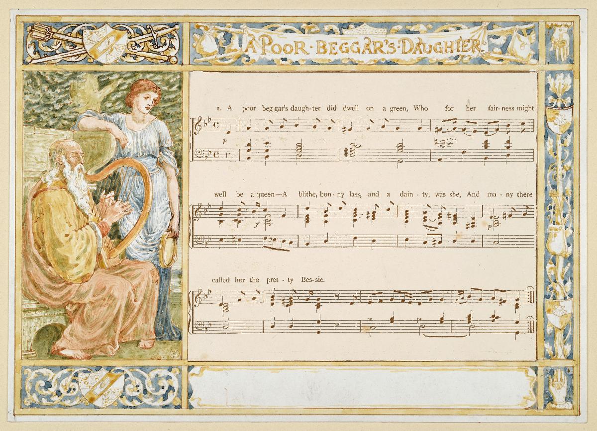 Entwurf zu Pan-Pipes A Book of Old Songs, A Poor Beggar's Daughter