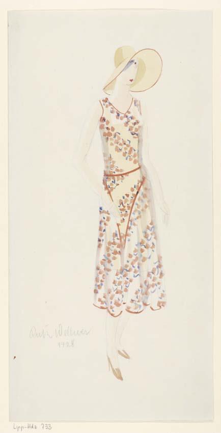 Frau in Sommerkleid