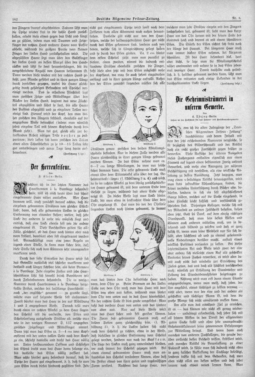 Deutsche Allgemeine Friseur-Zeitung: Haarflechtereien