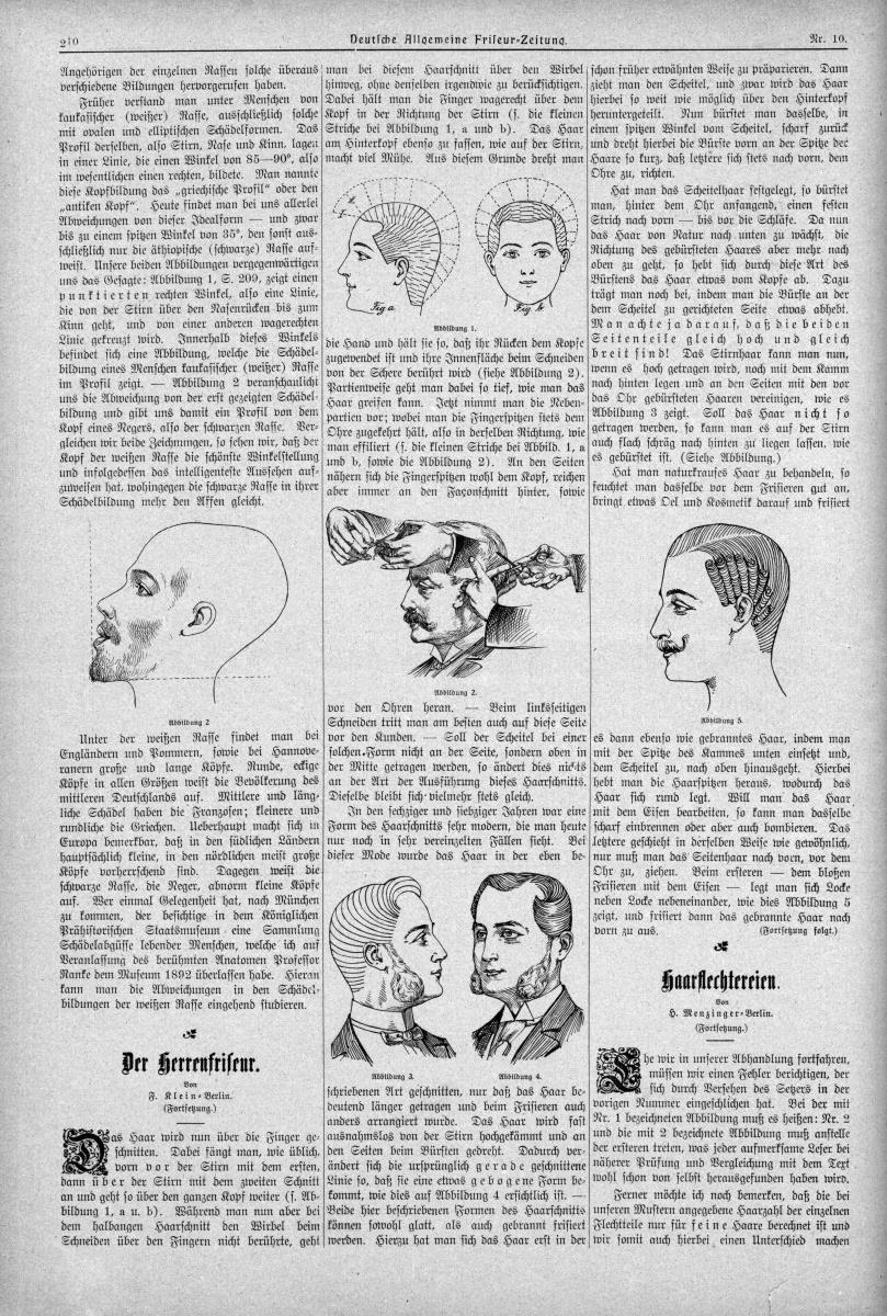 Deutsche Allgemeine Friseur-Zeitung: Haarflechtereien
