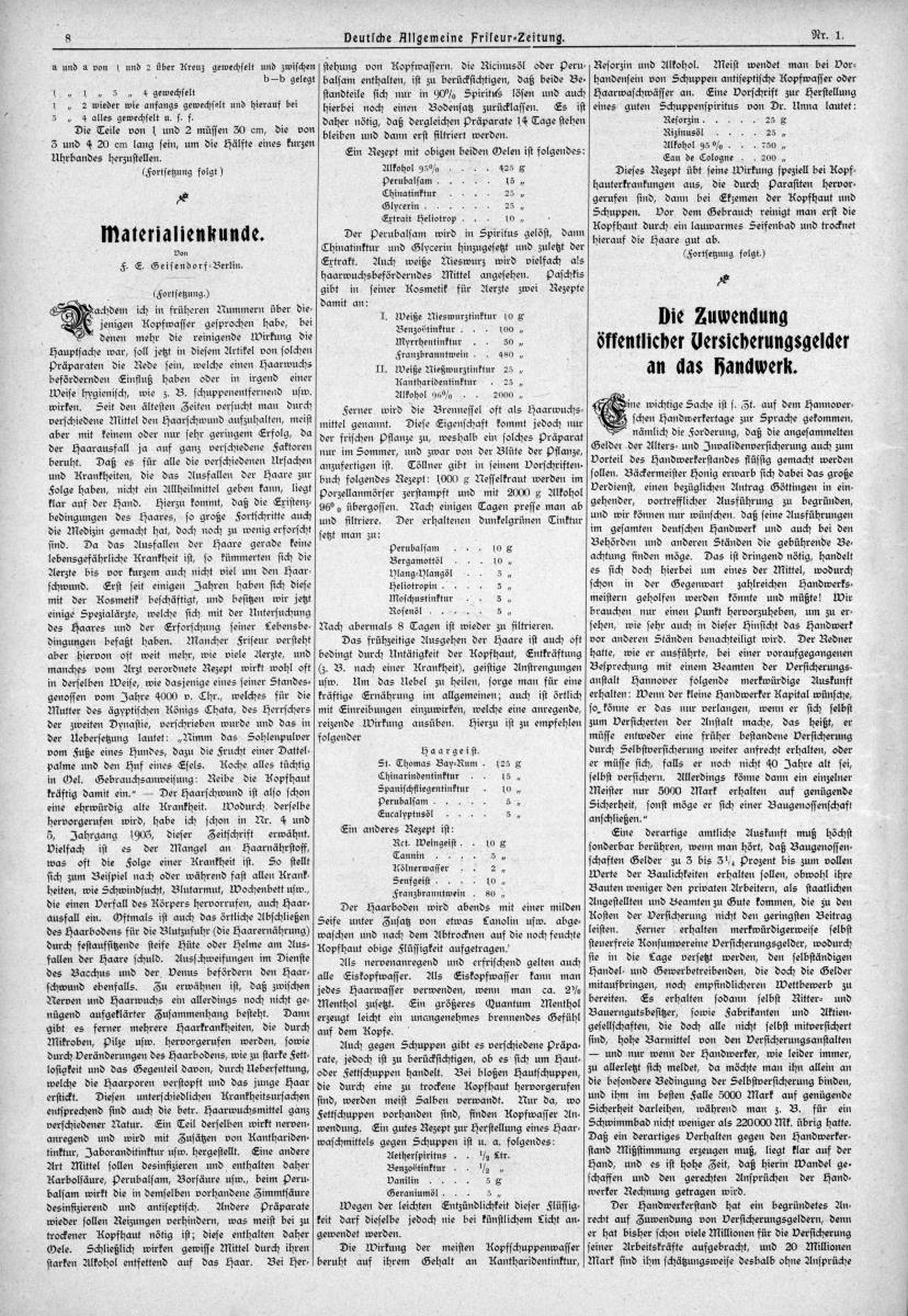 Deutsche Allgemeine Friseur-Zeitung: Haarflechtereien