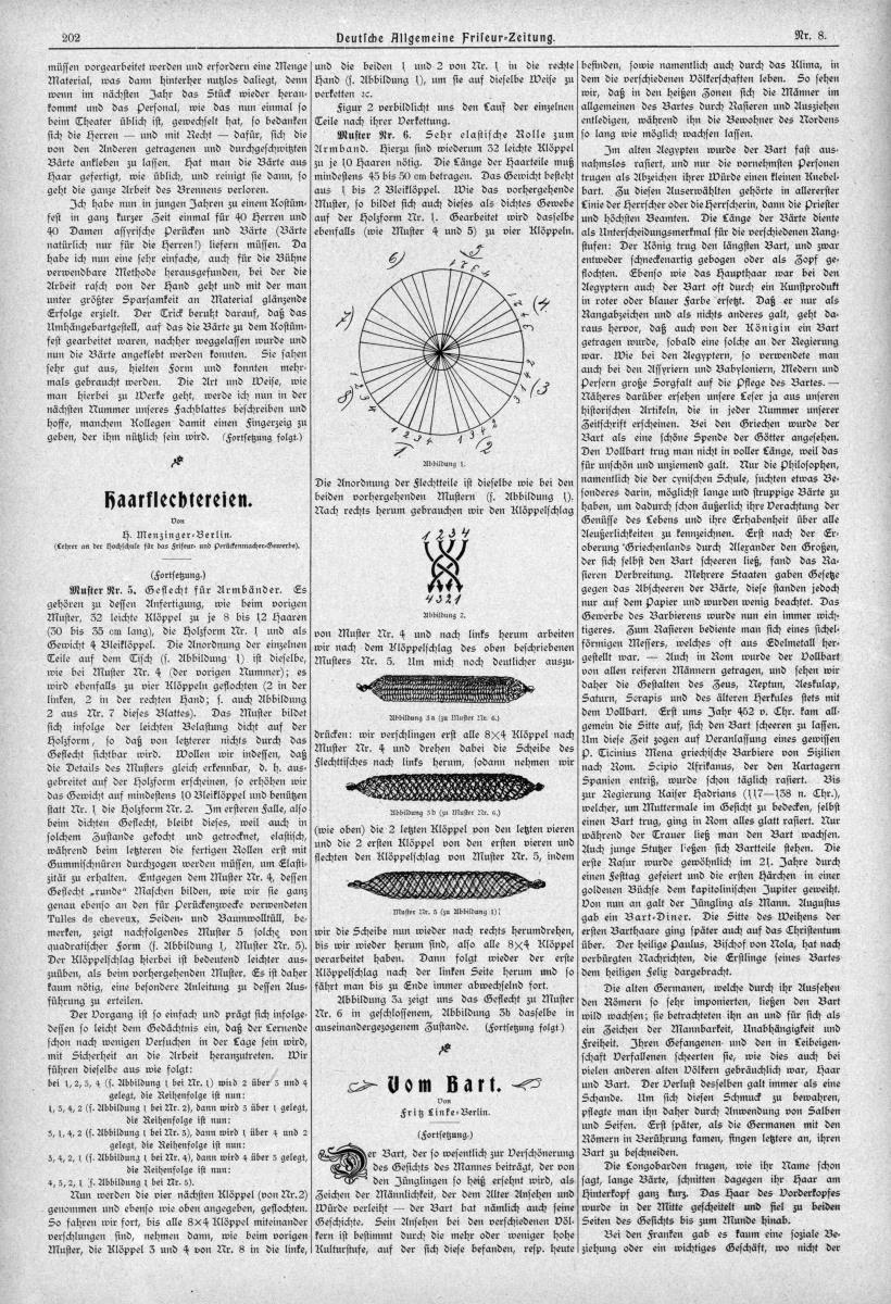 Deutsche Allgemeine Friseur-Zeitung: Haarflechtereien
