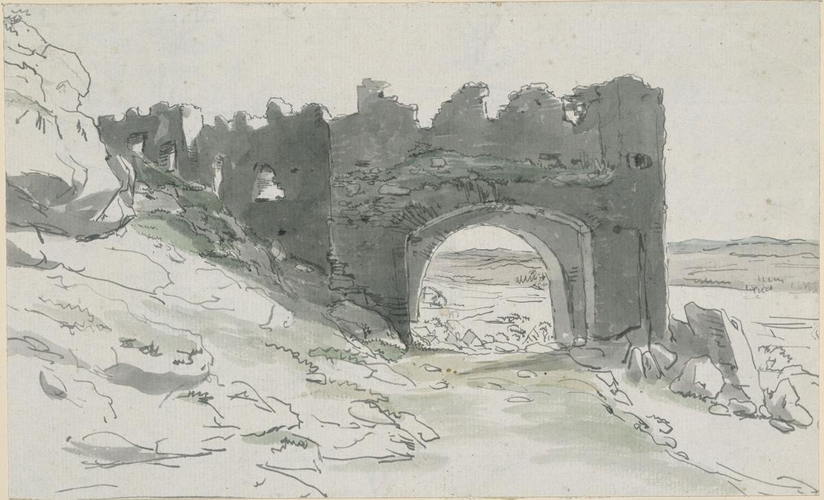 Landschaft mit Torruine