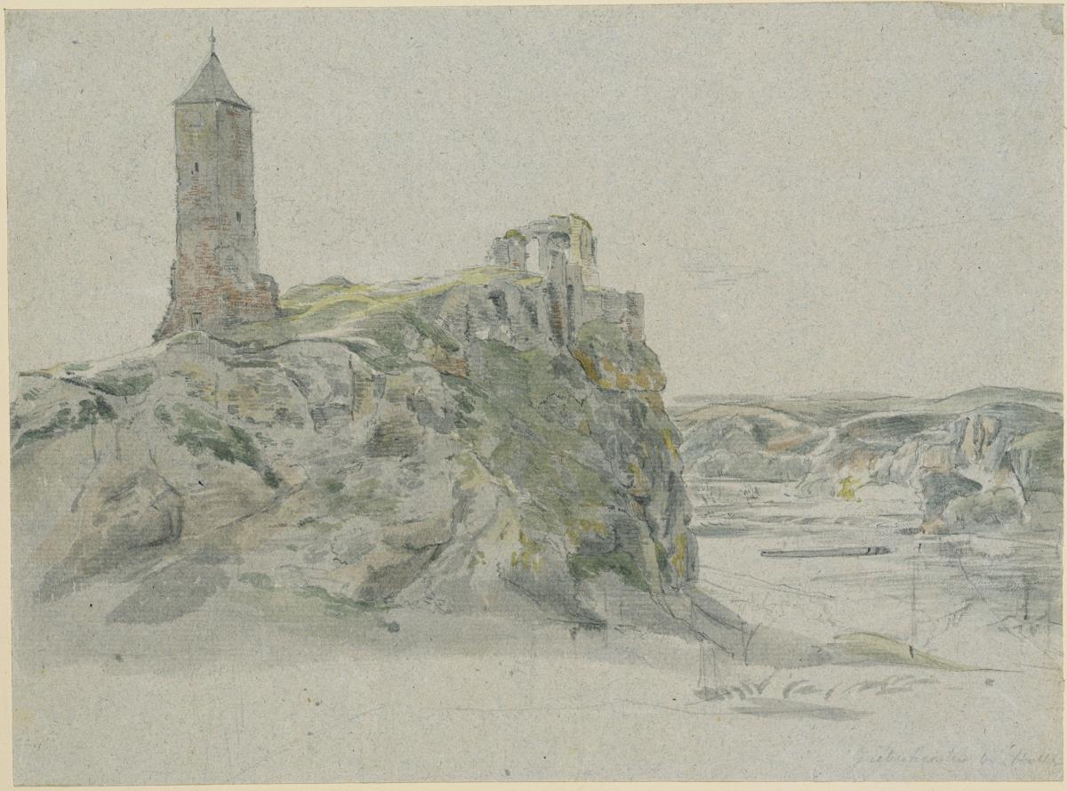 Ruine der Burg Giebichenstein bei Halle an der Saale