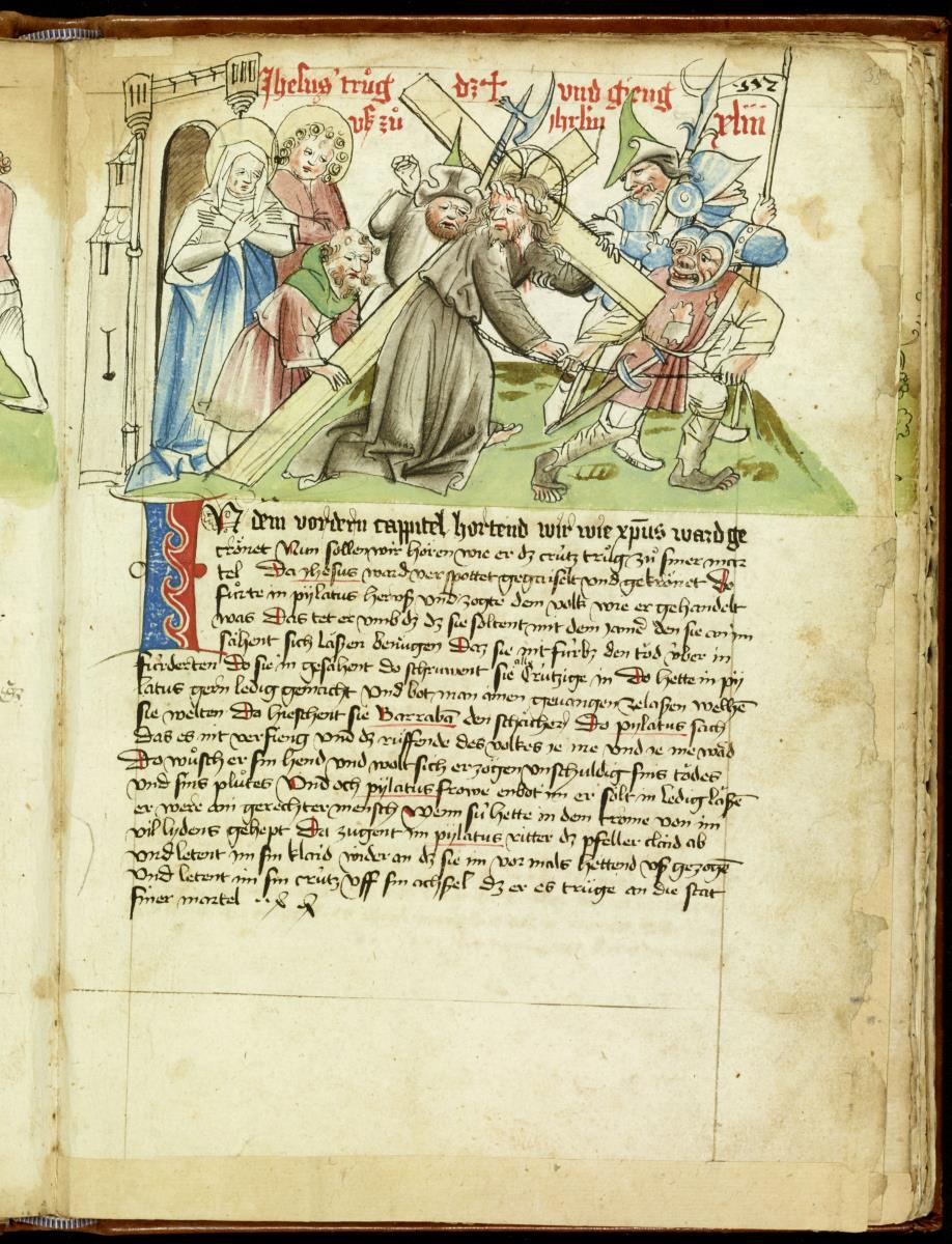 Kreuztragung. in: Speculum humanae Salvationis