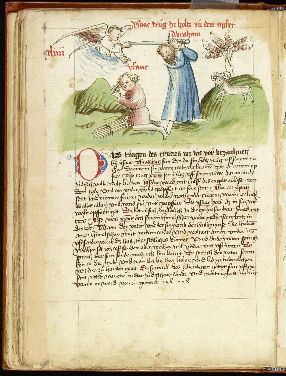 Opferung Isaaks. in: Speculum humanae Salvationis
