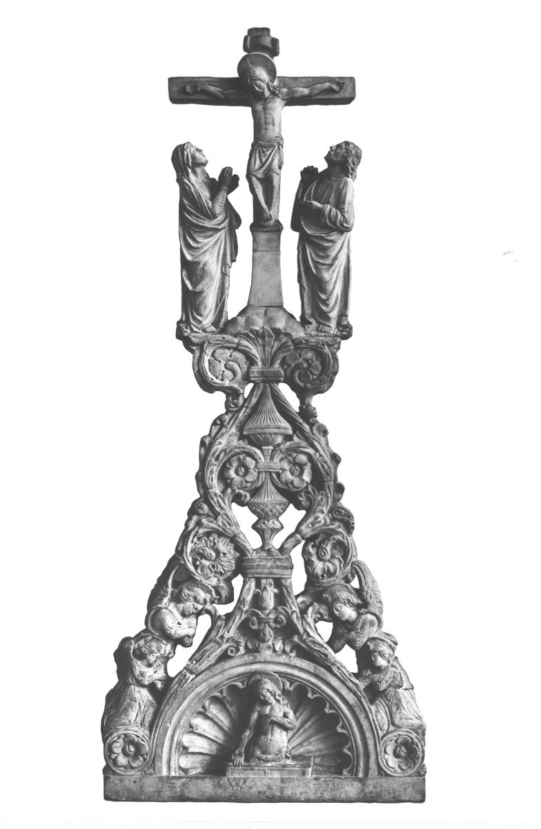 Tabernakelaufsatz mit Kreuzigungsgruppe; Maria