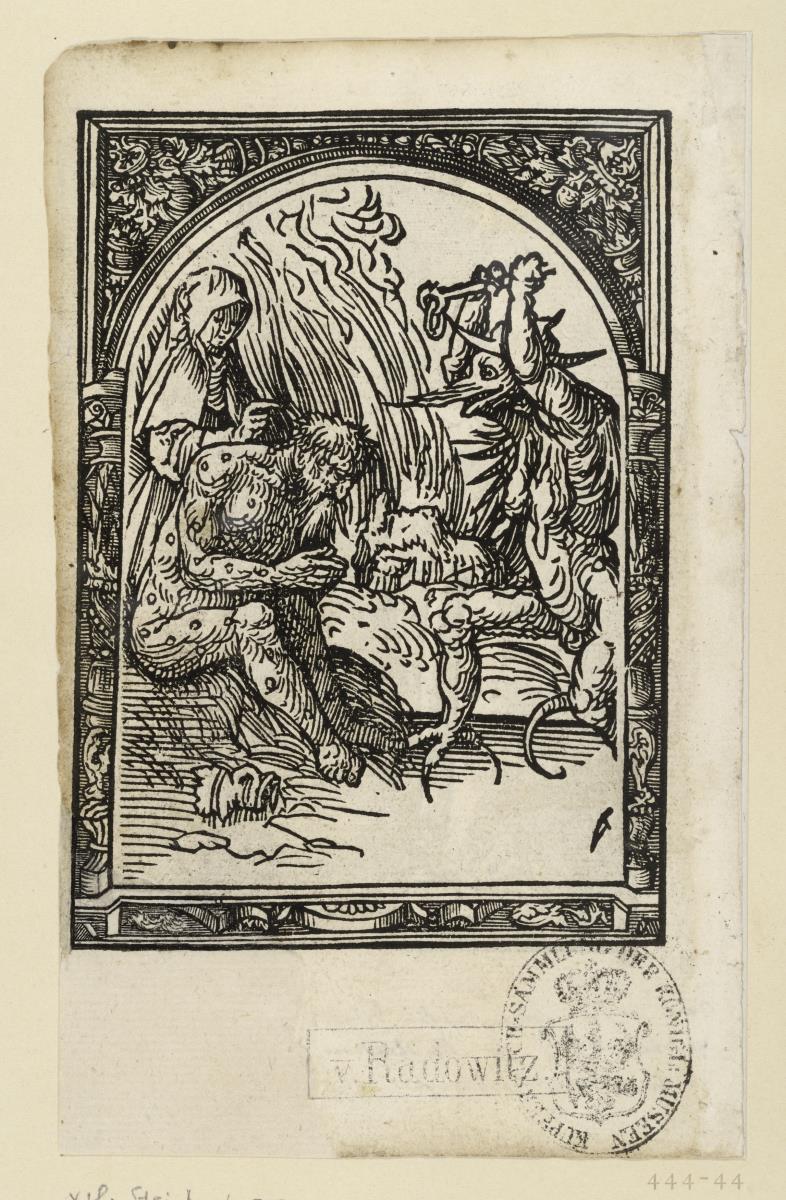 Marter Christi, aus der Umrahmung  von Hollstein 72