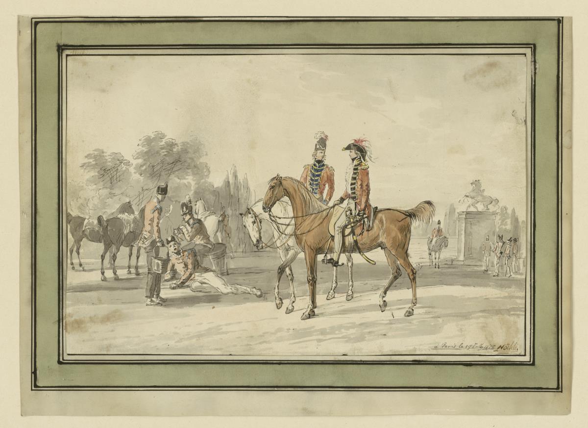 Deutsche Truppen in Paris 1815
