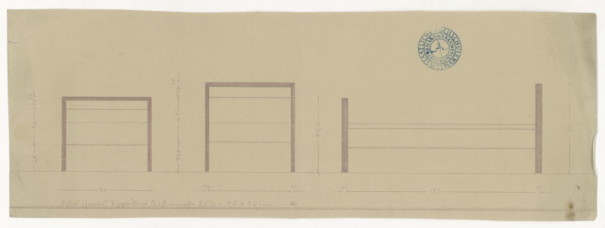 Neues schmales Typenbett (Möbelentwürfe, Betten)