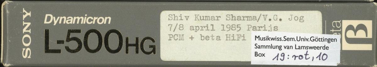 Shiv Kumar Sharma, V.G. Jog and Son