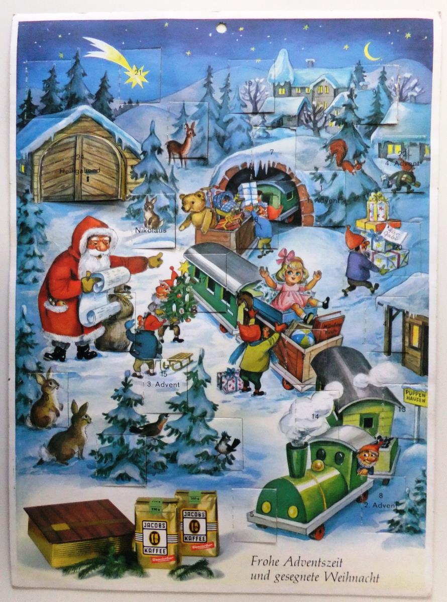 Frohe Adventszeit und gesegnete Weihnacht [Werbekalender Jacobs Kaffee]
