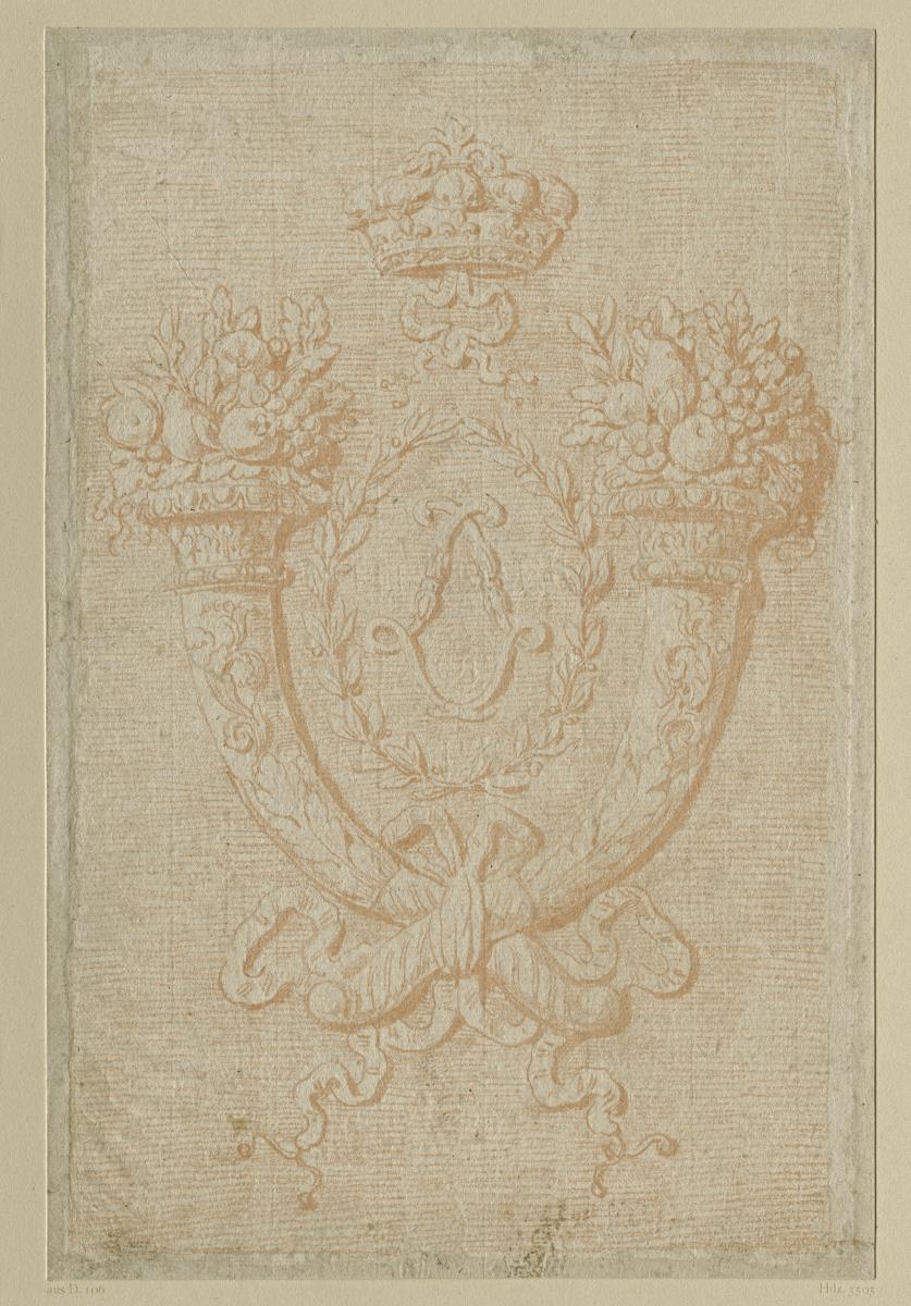 Hochfüllung mit Füllhörnern, Krone