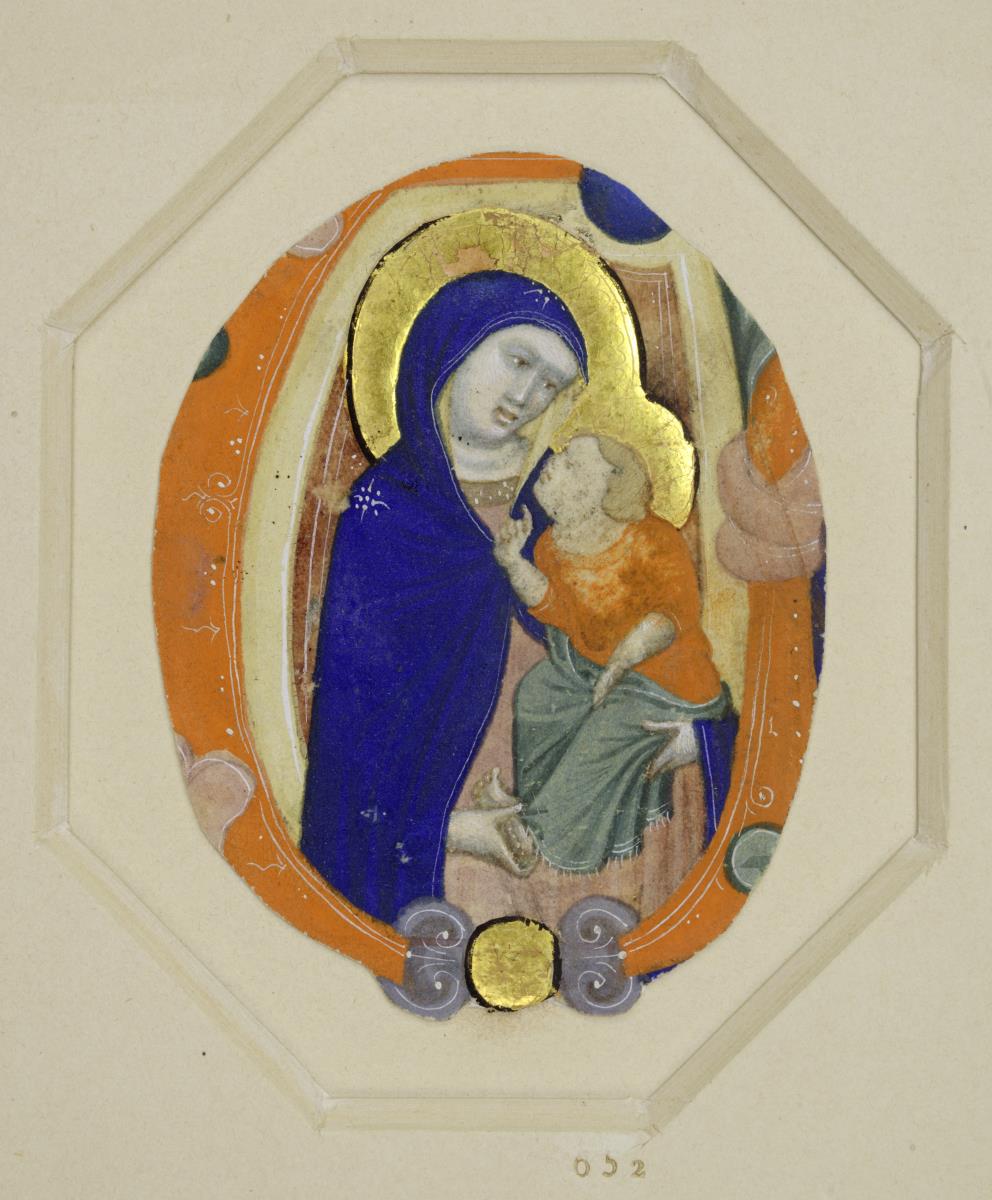 Initiale O mit der Madonna