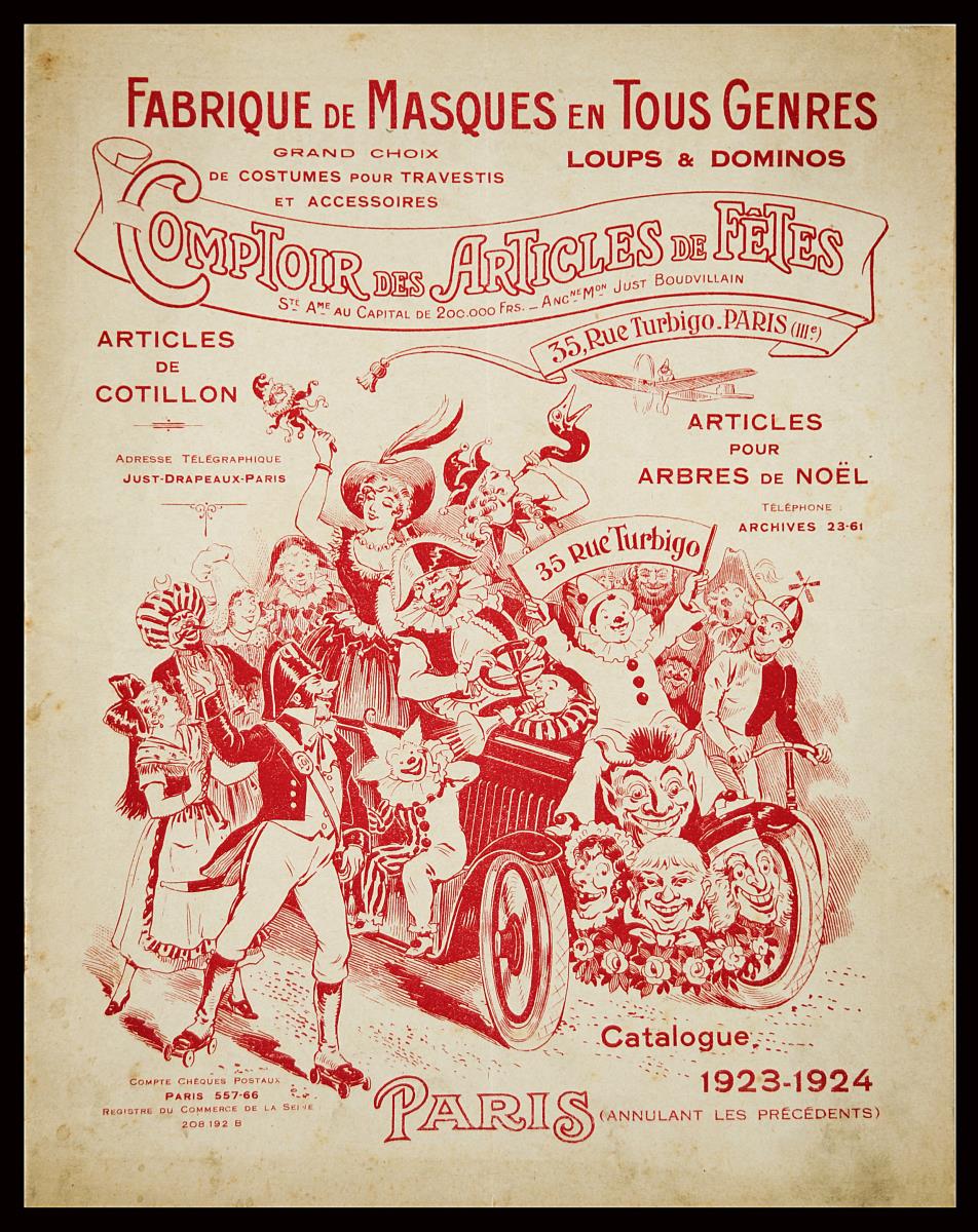 Katalog u. Preisliste: "Comptoir des Articles des Fêtes," Just Boudvillain, Paris, 1923-24