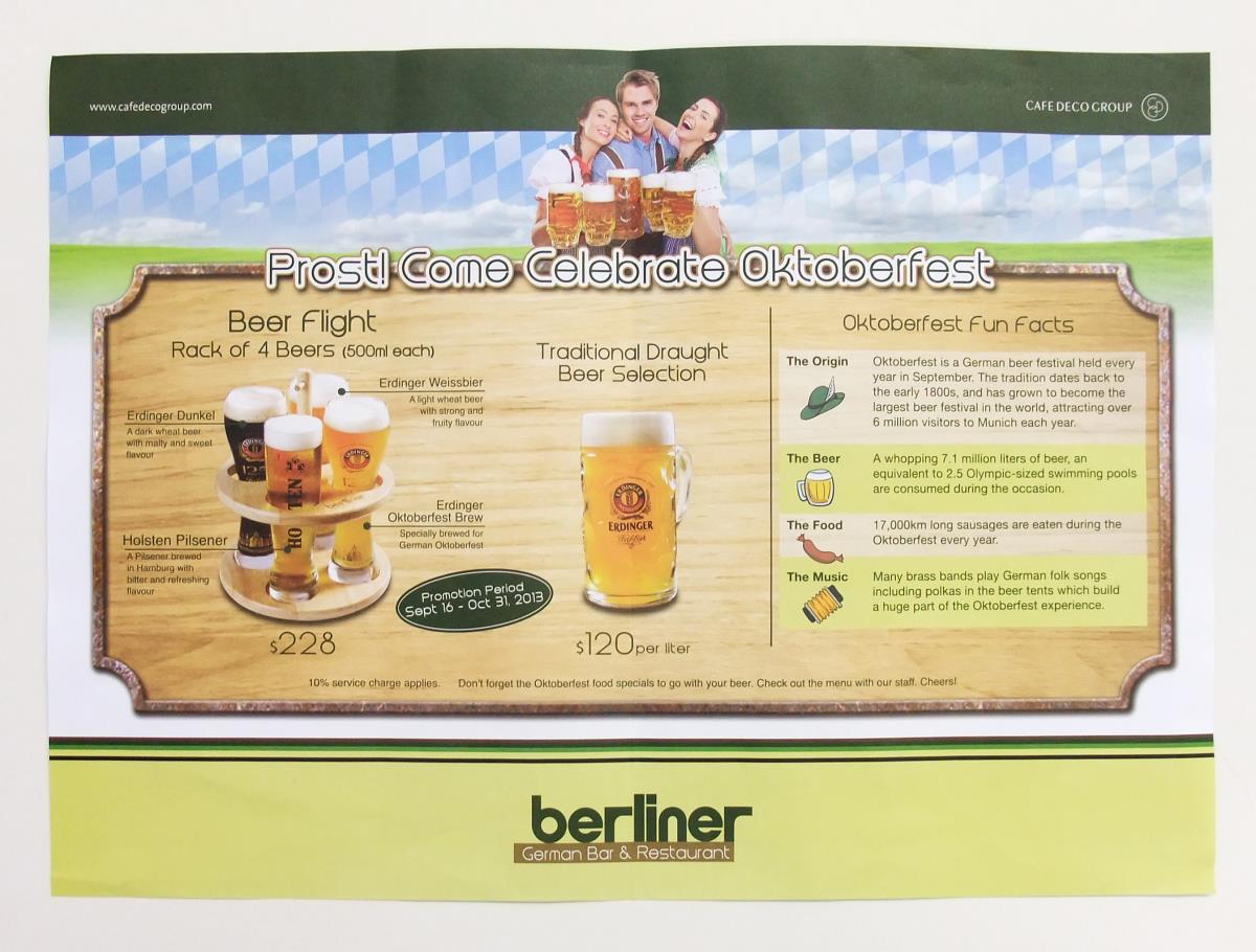 Prost! Come Celebrate Oktoberfest.