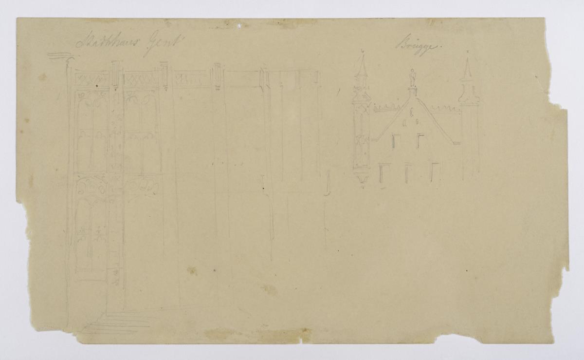 Skizze, Fassade
