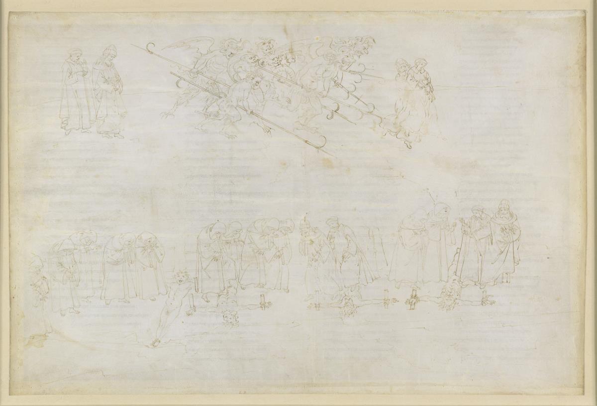 La Divina Commedia, Inferno XXIII. Vergil und Dante im achten Kreis der Hölle (Malebolge), 6. Bolgia: Bestrafung der Heuchler