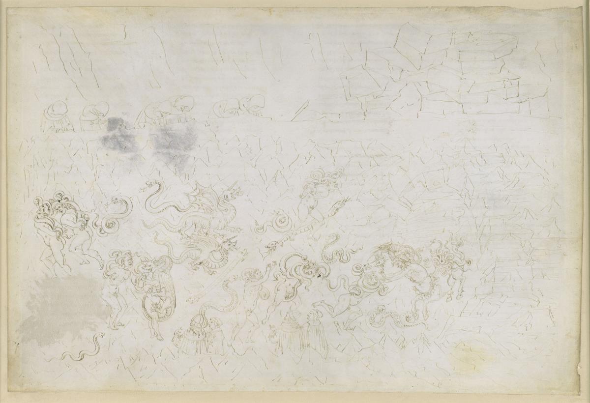 La Divina Commedia, Inferno XXV. Vergil und Dante im achten Kreis der Hölle (Malebolge), 7. Bolgia: Härtere Strafen für Diebe und Räuber