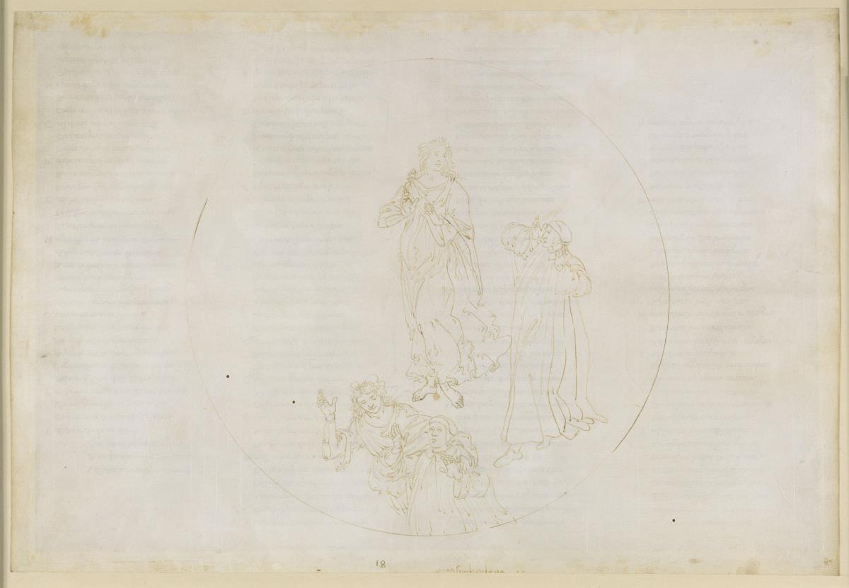 La Divina Commedia, Paradiso XVIII. Fünfte Planetensphäre (Himmel des Mars): Cacciaguida benennt die seligen Mitstreiter für den Glauben - Übergang in die Sphäre des Jupiter