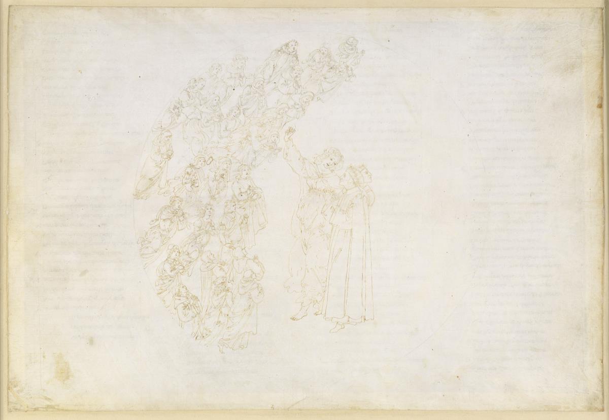 La Divina Commedia, Paradiso III. Erste Planetensphäre (Mondhimmel): Erscheinung der Seelen, die einst an der Erfüllung eines Gelübdes gehindert wurden; Gespräch Dantes mit Piccarda Donati