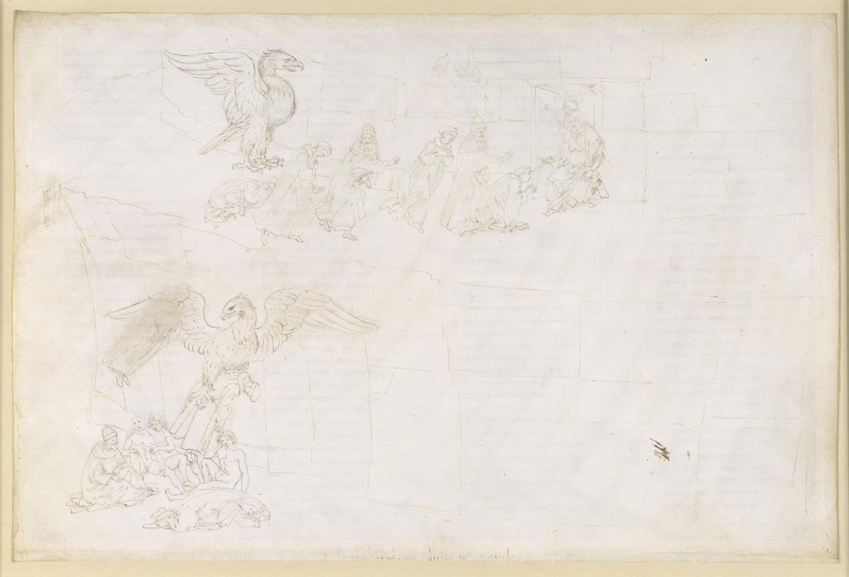 La Divina Commedia, Purgatorio IX. Vorpurgatorium: Mittelzone und Portalterrasse: Dantes Traum; Vor dem Tor des Purgatoriums