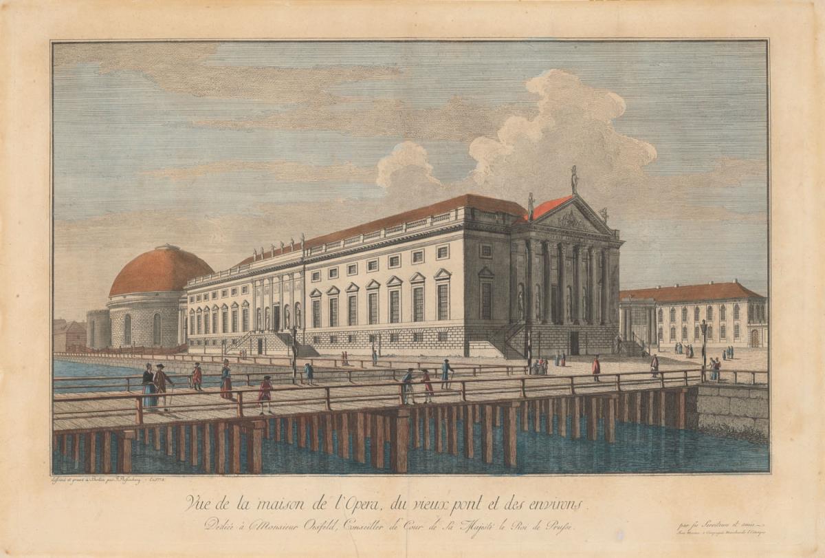 Vue de la Maison de l' Opéra, du vieux pont et des environs