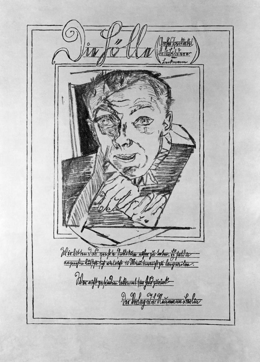 Selbstbildnis (Blatt 1 aus: "Die Hölle") (Ex. 26/75)