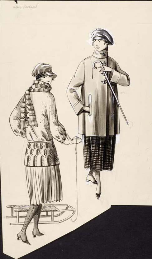Frauen in Winterkleidung