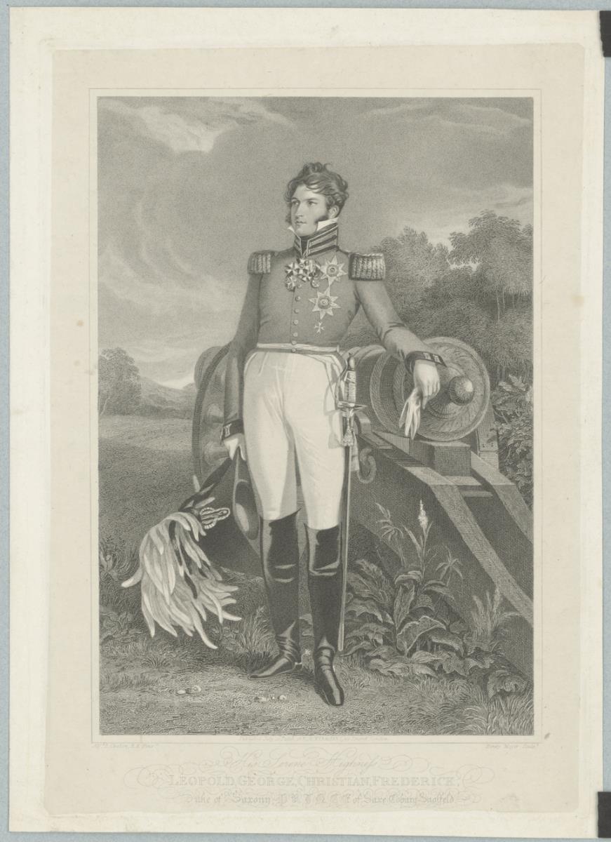 Porträt des Leopold Georg Christian Frederick, Prinz von Sachsen-Coburg-Saalfeld, Herzog von Sachsen
