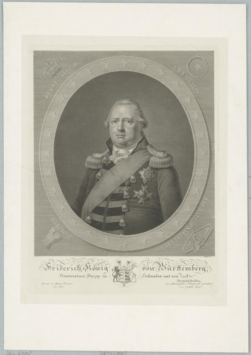 Porträt des Friedrich I., König von Württemberg