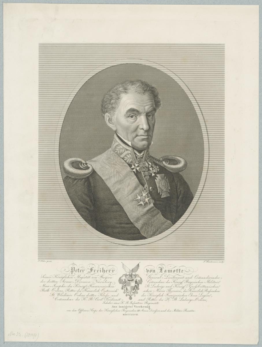 Porträt des Peter, Freiherr von Lamotte