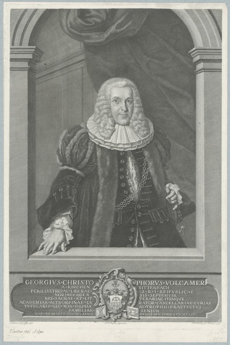 Porträt des Georg Christoph II. Volckamer von Kirchensittenbach