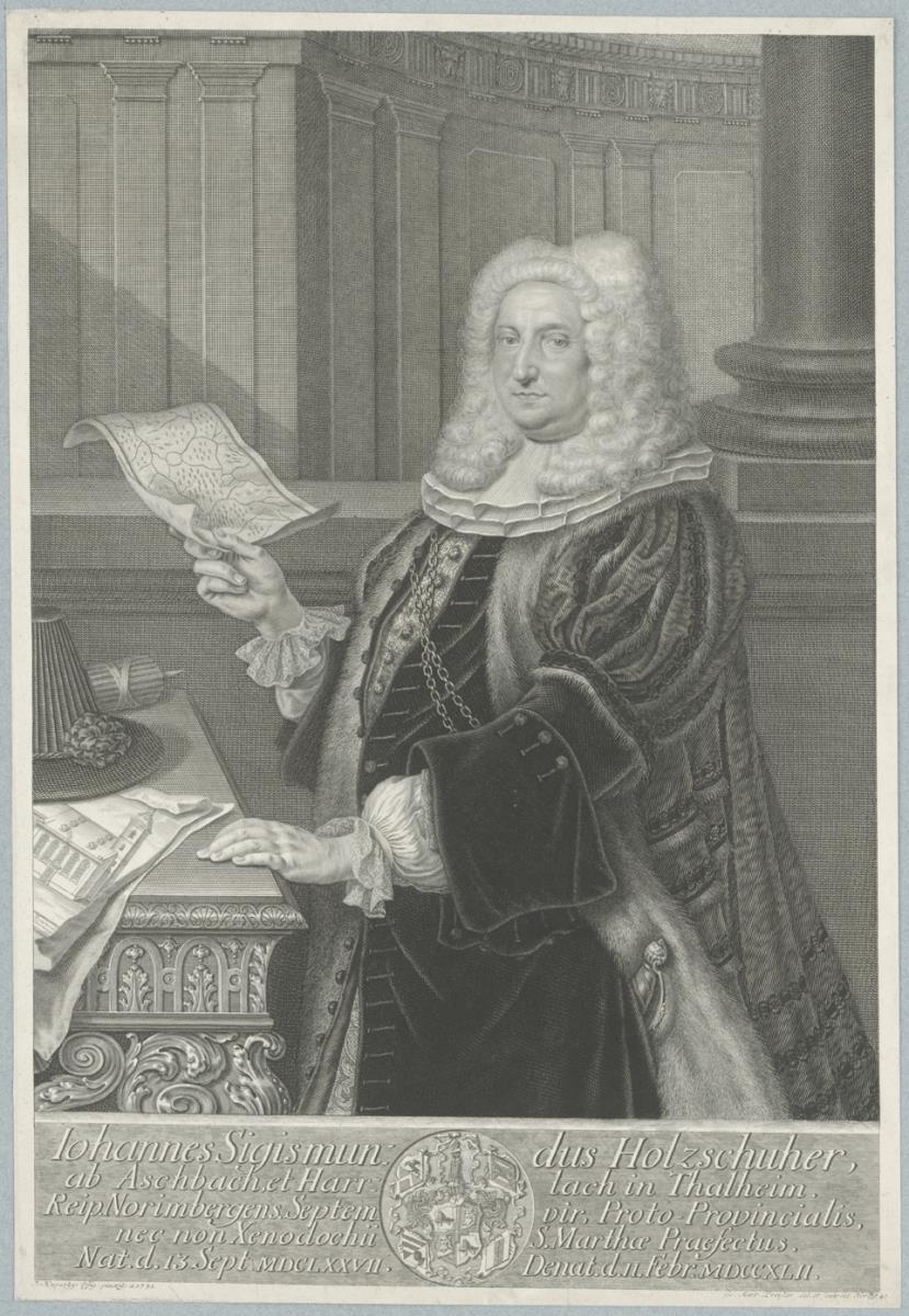 Porträt des Johann Sigismund, Freiherr von Holzschuher