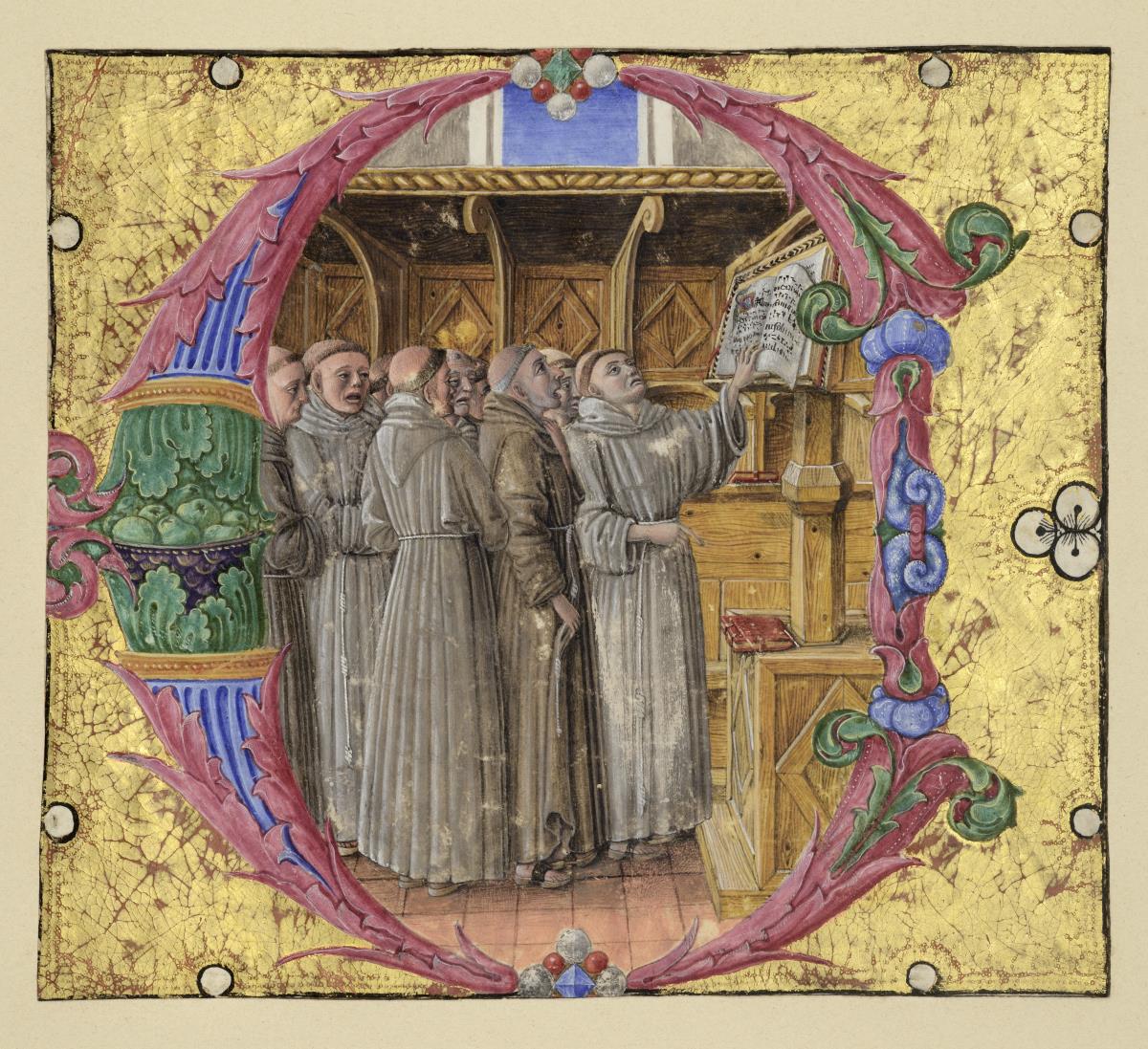Initiale C zum 97. Psalm