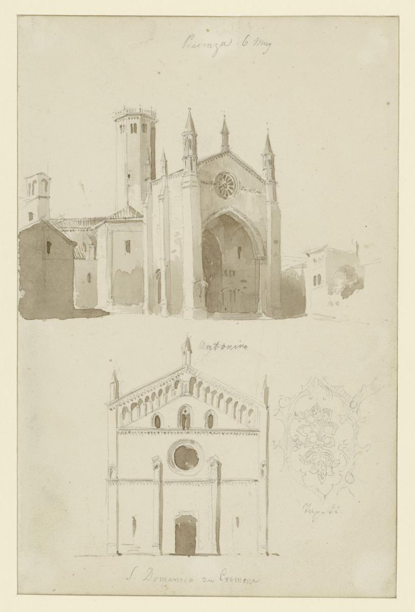 Piacenza oben, S.Domenico zu Cremona unten